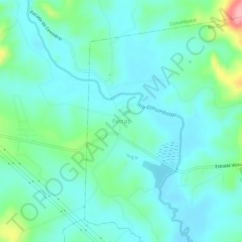 Topografische Karte Ferraz, Höhe, Relief