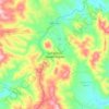 Topografische Karte San Martín Huamelúlpam, Höhe, Relief