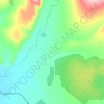 Topografische Karte Кадыкчан, Höhe, Relief