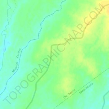 Topografische Karte Zaldivar, Höhe, Relief