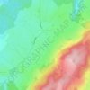 Topografische Karte La Corvée de Goux, Höhe, Relief