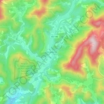 Topografische Karte Iriritimirim, Höhe, Relief