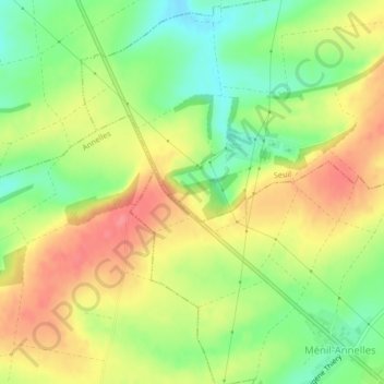 Topografische Karte Mont Pinson, Höhe, Relief