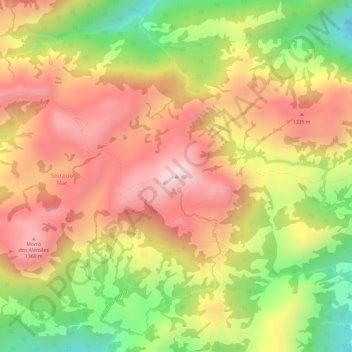 Topografische Karte Morro da Igrejinha, Höhe, Relief