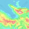 Topografische Karte Samos, Höhe, Relief