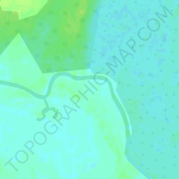 Topografische Karte Puerto Cupalén, Höhe, Relief