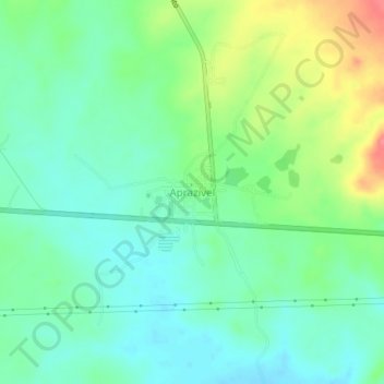 Topografische Karte Aprazível, Höhe, Relief