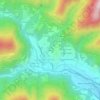 Topografische Karte Ciarena, Höhe, Relief
