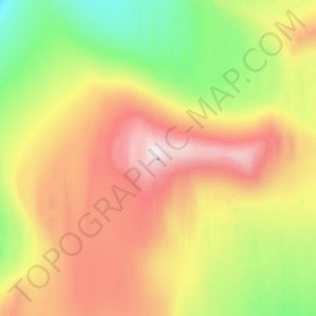 Topografische Karte Barbeau Peak, Höhe, Relief