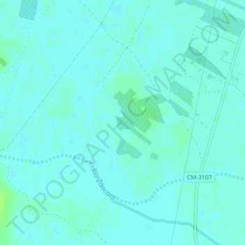 Topografische Karte Cuaco, Höhe, Relief