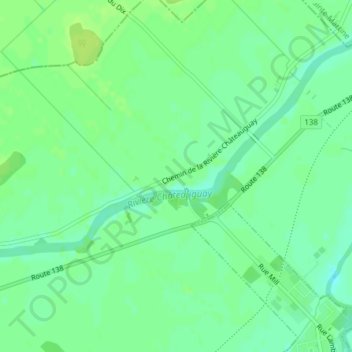 Topografische Karte North Georgetown, Höhe, Relief