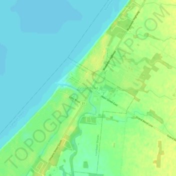 Topografische Karte Grand Bend, Höhe, Relief