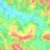Topografische Karte Mereta, Höhe, Relief