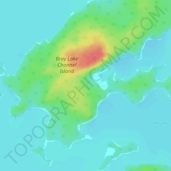 Topografische Karte Lac Seul, Höhe, Relief