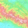 Topografische Karte Distrik Kona, Höhe, Relief