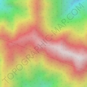 Topografische Karte Buttu Pokahpinjang, Höhe, Relief