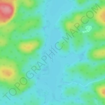 Topografische Karte Lac O'Sullivan, Höhe, Relief