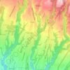 Topografische Karte Tegallalang, Höhe, Relief
