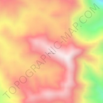 Topografische Karte Bulu Taba, Höhe, Relief