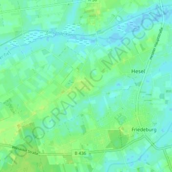 Topografische Karte Amerika, Höhe, Relief