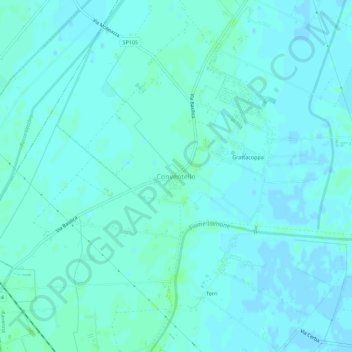 Topografische Karte Conventello, Höhe, Relief