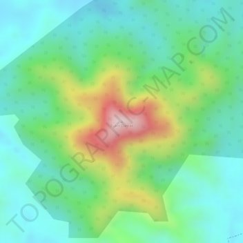 Topografische Karte Bukit Damar, Höhe, Relief