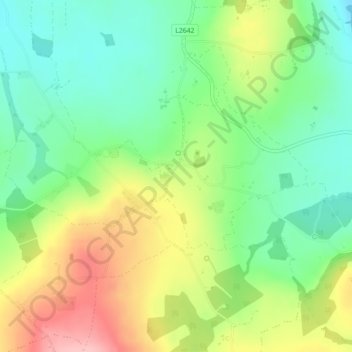 Topografische Karte Skeaghvasteen, Höhe, Relief