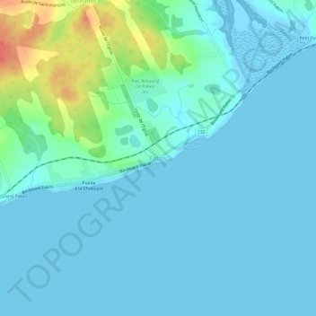 Topografische Karte Pabos, Höhe, Relief