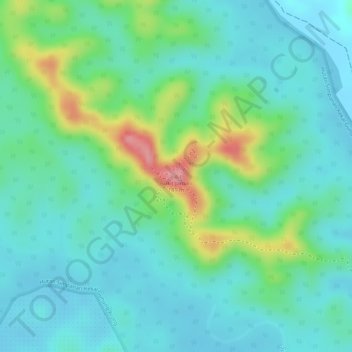 Topografische Karte Bukit Jamari, Höhe, Relief