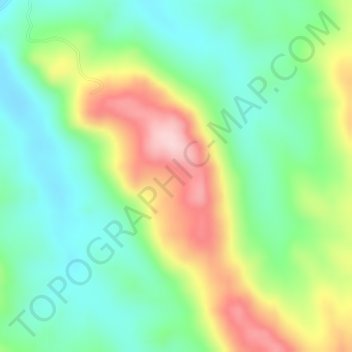 Topografische Karte Cerro Feio, Höhe, Relief