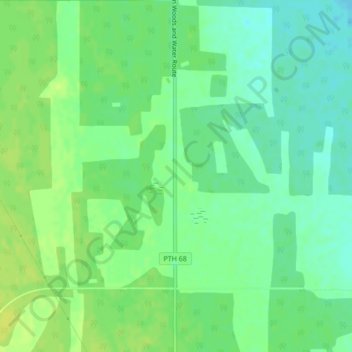 Topografische Karte Eddystone, Höhe, Relief