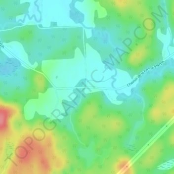 Topografische Karte Ferme-Joseph, Höhe, Relief