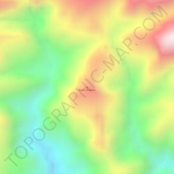 Topografische Karte Buttu Doloan, Höhe, Relief