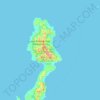 Topografische Karte Kepulauan Talaud, Höhe, Relief