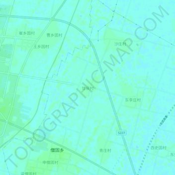 Topografische Karte 甘泉村, Höhe, Relief