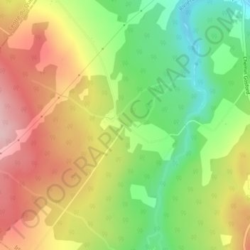 Topografische Karte Le Cent-Ans, Höhe, Relief