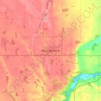Topografische Karte Bon Accord, Höhe, Relief