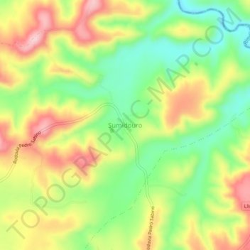 Topografische Karte Sumidouro, Höhe, Relief