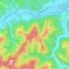 Topografische Karte Janški vrh, Höhe, Relief
