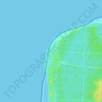 Topografische Karte Pointe Espagnole, Höhe, Relief