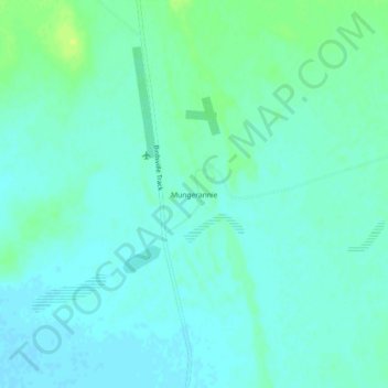 Topografische Karte Mungerannie, Höhe, Relief