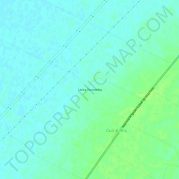 Topografische Karte Santa Teresinha, Höhe, Relief