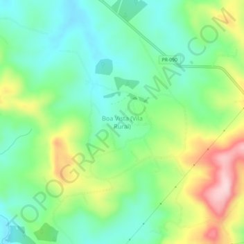 Topografische Karte Boa Vista (Vila Rural), Höhe, Relief
