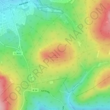Topografische Karte Altenstein, Höhe, Relief