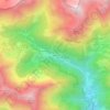 Topografische Karte Sponda, Höhe, Relief
