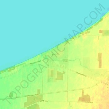 Topografische Karte Errol, Höhe, Relief