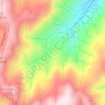 Topografische Karte Alto Rio Novo, Höhe, Relief