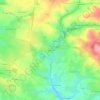 Topografische Karte Le Puy Renou, Höhe, Relief