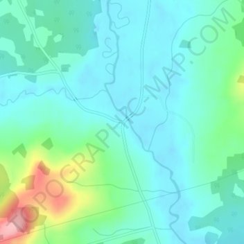 Topografische Karte Lower Millstream, Höhe, Relief