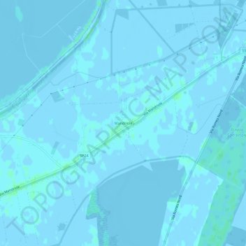 Topografische Karte Mandriole, Höhe, Relief